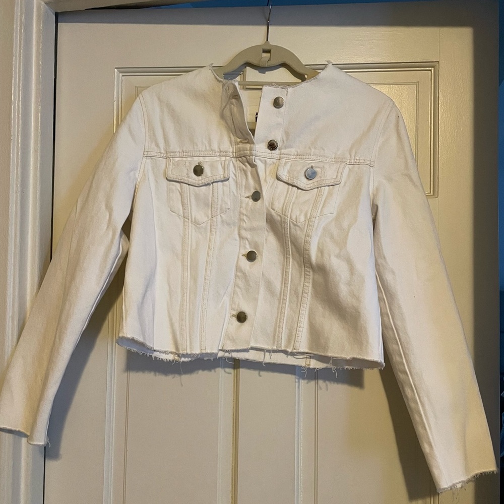 Zara Authentic Denim by TRF White Jacket
